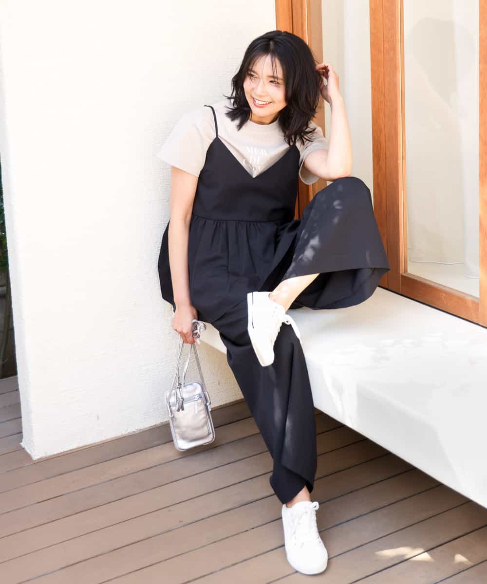 FKKHA53085 MK MICHEL KLEIN(MK ミッシェルクラン) ベーシックロゴTシャツ/洗える ホワイト