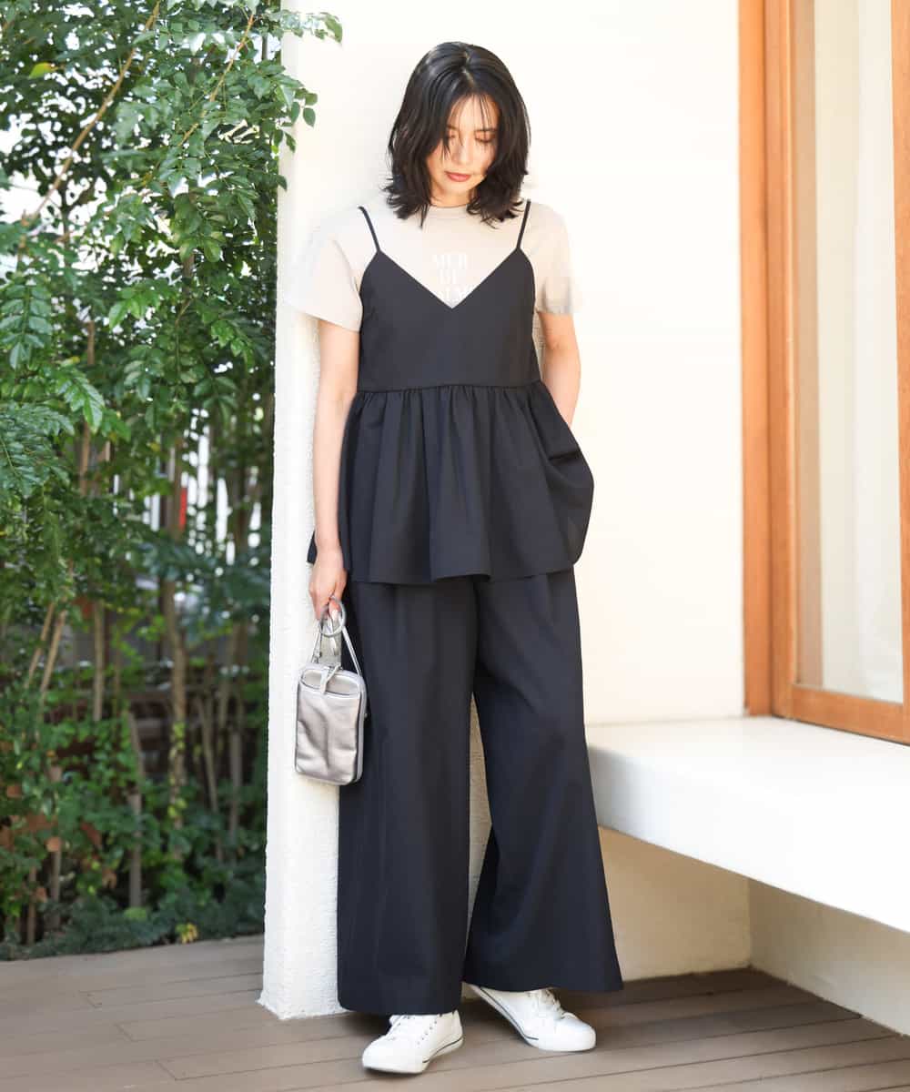 FKKHA53085 MK MICHEL KLEIN(MK ミッシェルクラン) ベーシックロゴTシャツ/洗える ホワイト