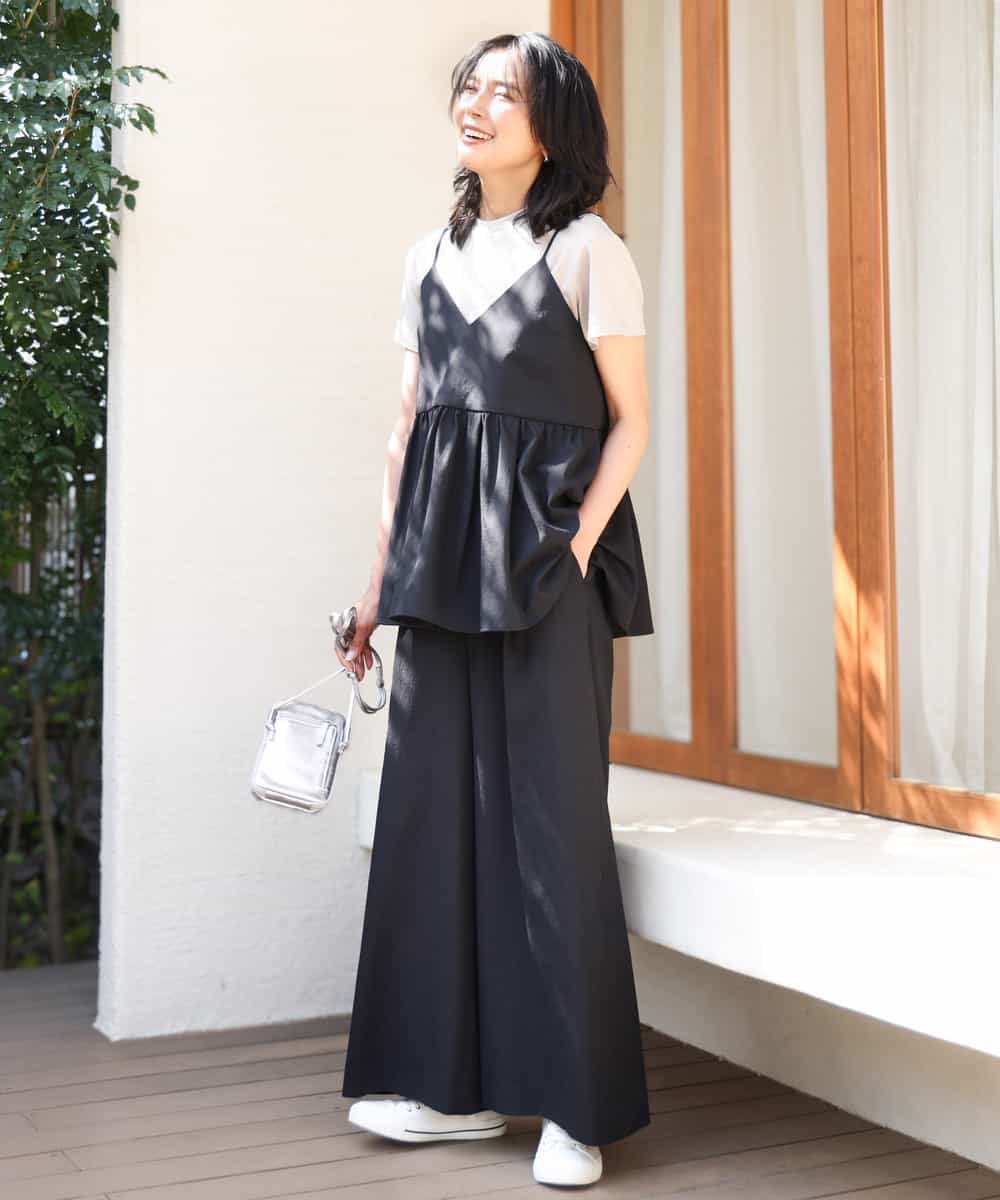 FKKHA53085 MK MICHEL KLEIN(MK ミッシェルクラン) ベーシックロゴTシャツ/洗える ホワイト