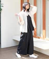 FKKHA53085 MK MICHEL KLEIN(MK ミッシェルクラン) ベーシックロゴTシャツ/洗える ホワイト