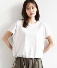 FKKHA60090 MK MICHEL KLEIN(MK ミッシェルクラン) コットン天竺ストライプカットソー グレージュ