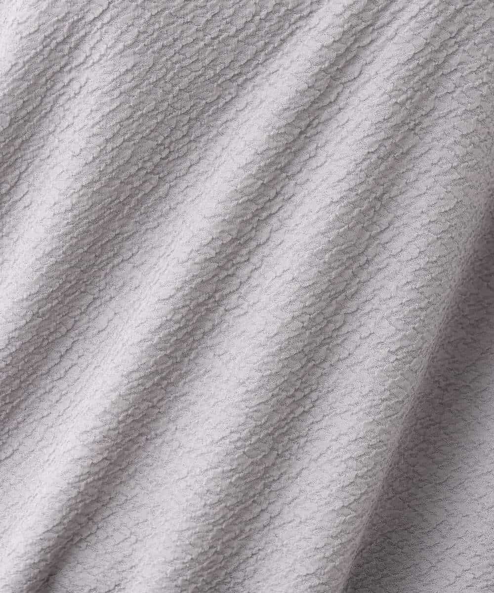FKKHV65110 MK MICHEL KLEIN(MK ミッシェルクラン) ふくれカットジャガード テントラインシルエットカットソー/洗える グレー