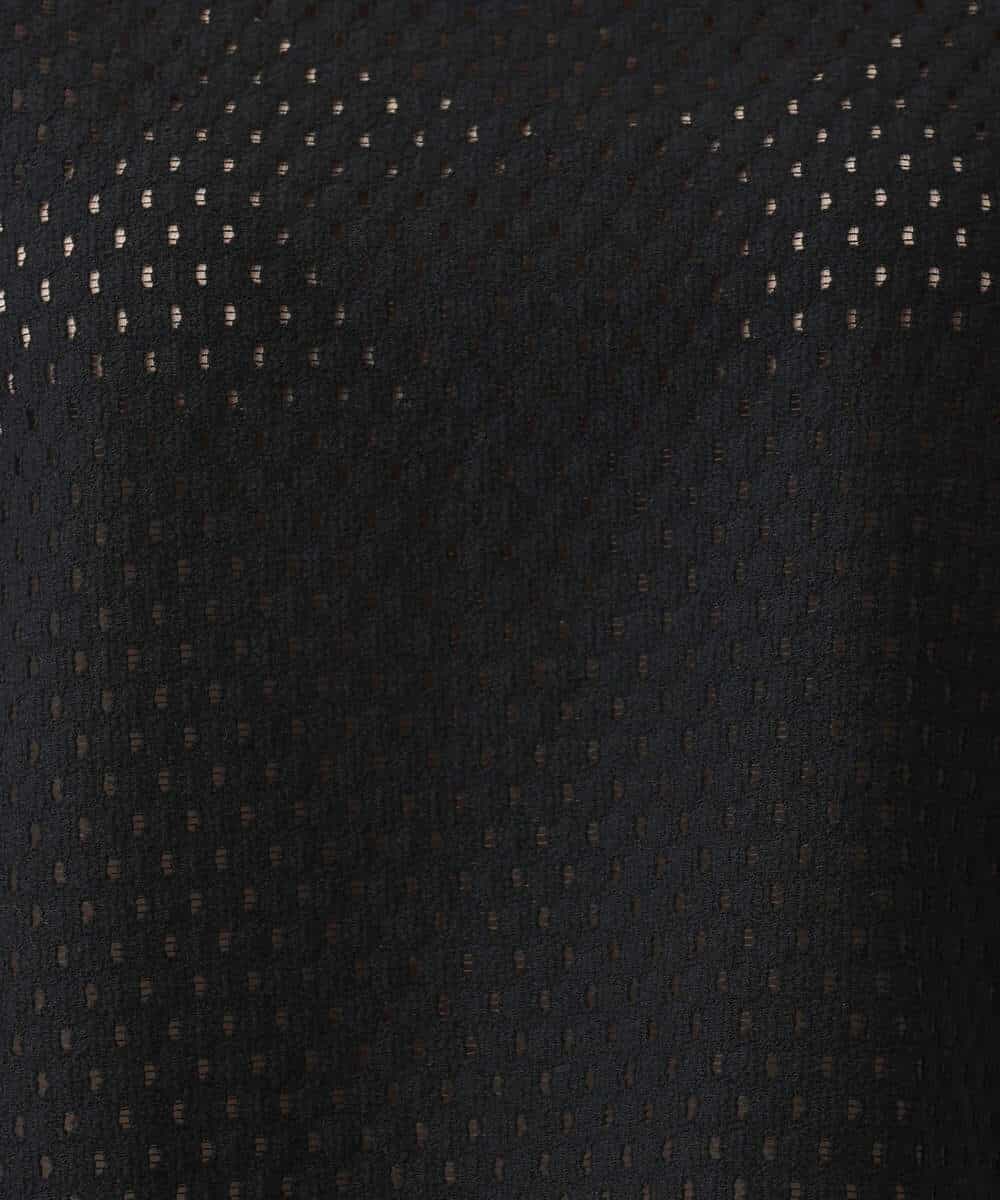 FKKID72110 MK MICHEL KLEIN(MK ミッシェルクラン) [洗える]ドット調アイレット レースTシャツ ホワイト