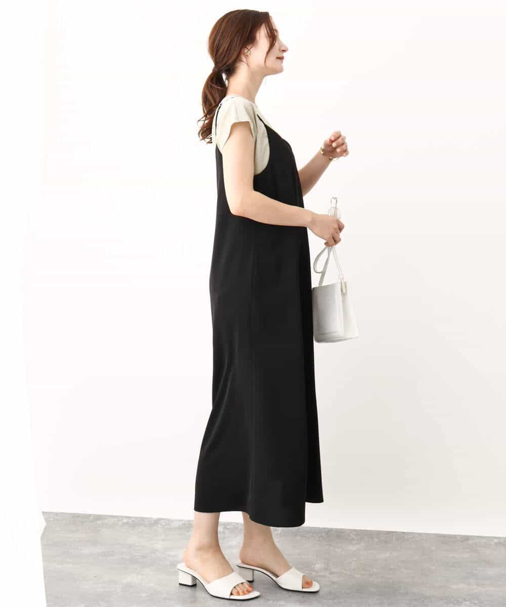 FKKIV72110 MK MICHEL KLEIN(MK ミッシェルクラン) ジャージーラメTシャツ/洗える ライトブルー
