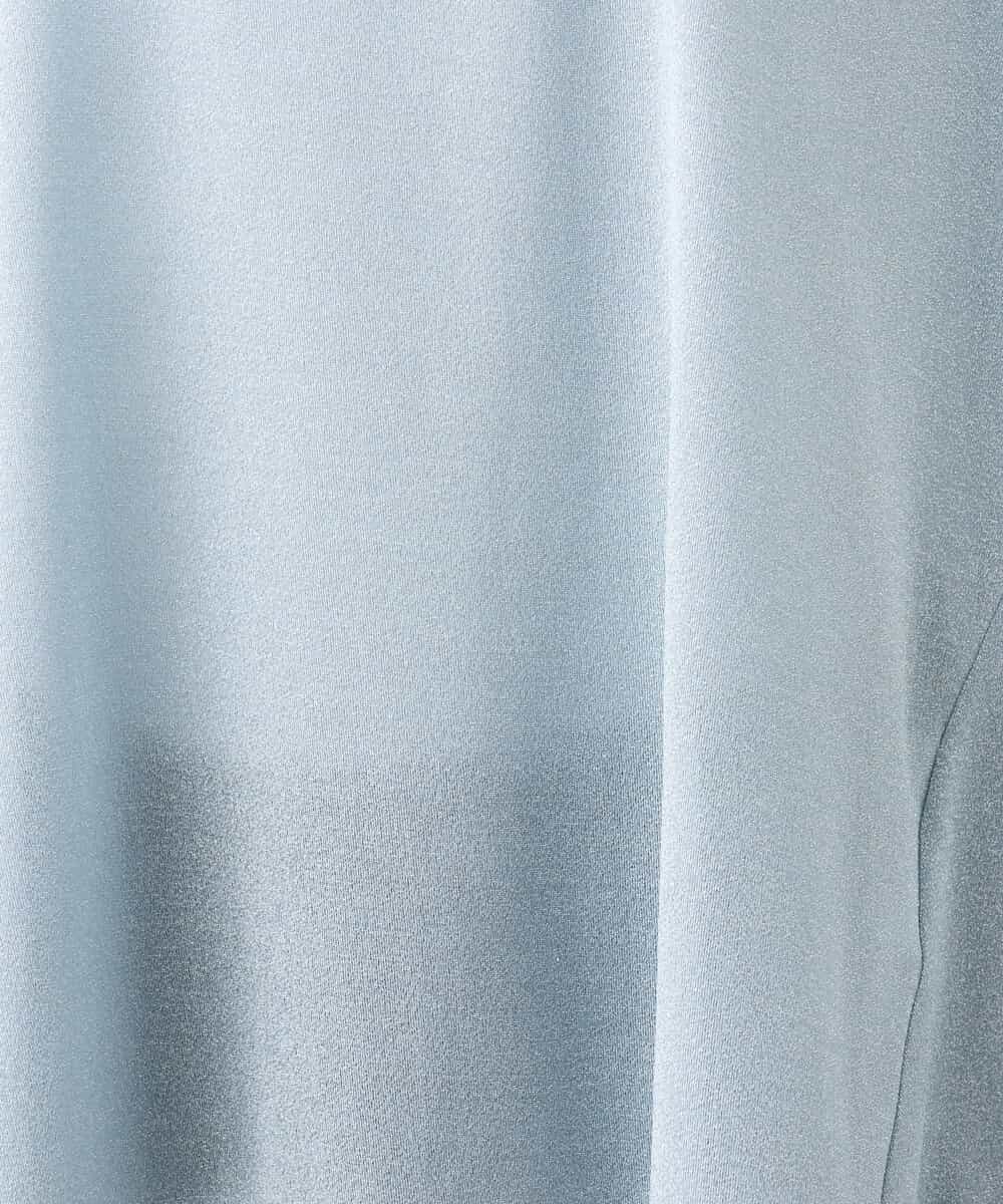 FKKIV72110 MK MICHEL KLEIN(MK ミッシェルクラン) ジャージーラメTシャツ/洗える ライトブルー