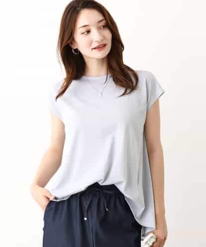 FKKIV72110 MK MICHEL KLEIN ジャージーラメTシャツ/洗える