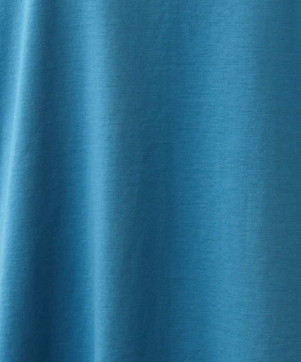 FKKIV73110 MK MICHEL KLEIN(MK ミッシェルクラン) ツイストスリーブカットソー/洗える ターコイズブルー