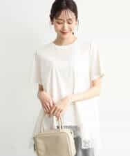 FKKJD21110 MK MICHEL KLEIN(MK ミッシェルクラン) [洗える]イレヘムレースデザインカットソー ブラック