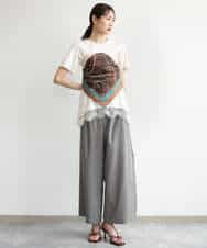 FKKJD21110 MK MICHEL KLEIN(MK ミッシェルクラン) [洗える]イレヘムレースデザインカットソー ブラック