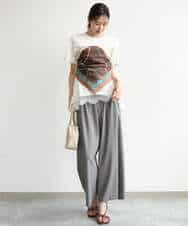 FKKJD21110 MK MICHEL KLEIN(MK ミッシェルクラン) [洗える]イレヘムレースデザインカットソー ブラック