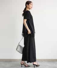 FKKJD21110 MK MICHEL KLEIN(MK ミッシェルクラン) [洗える]イレヘムレースデザインカットソー ブラック