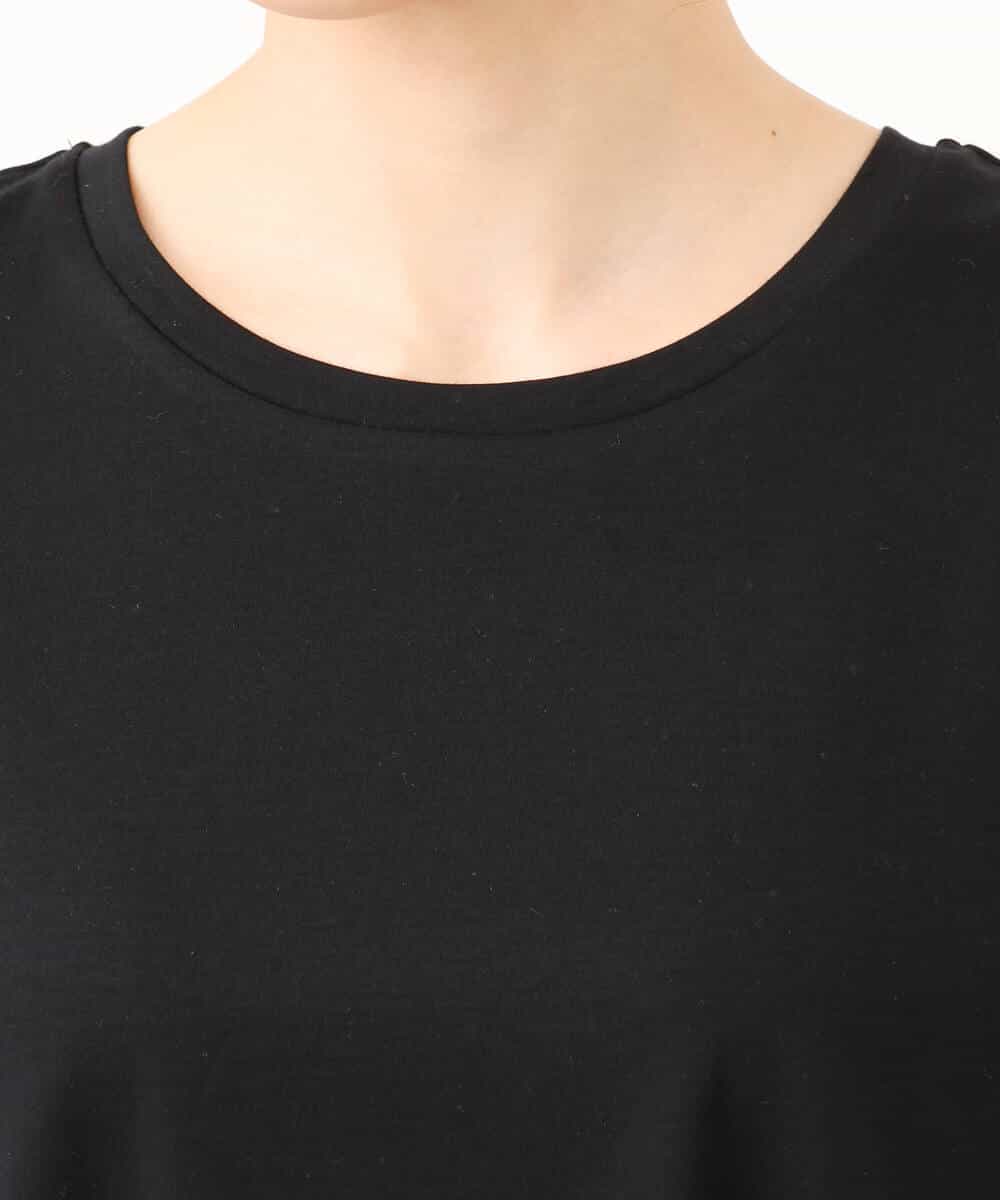 FKKJD21110 MK MICHEL KLEIN(MK ミッシェルクラン) [洗える]イレヘムレースデザインカットソー ブラック