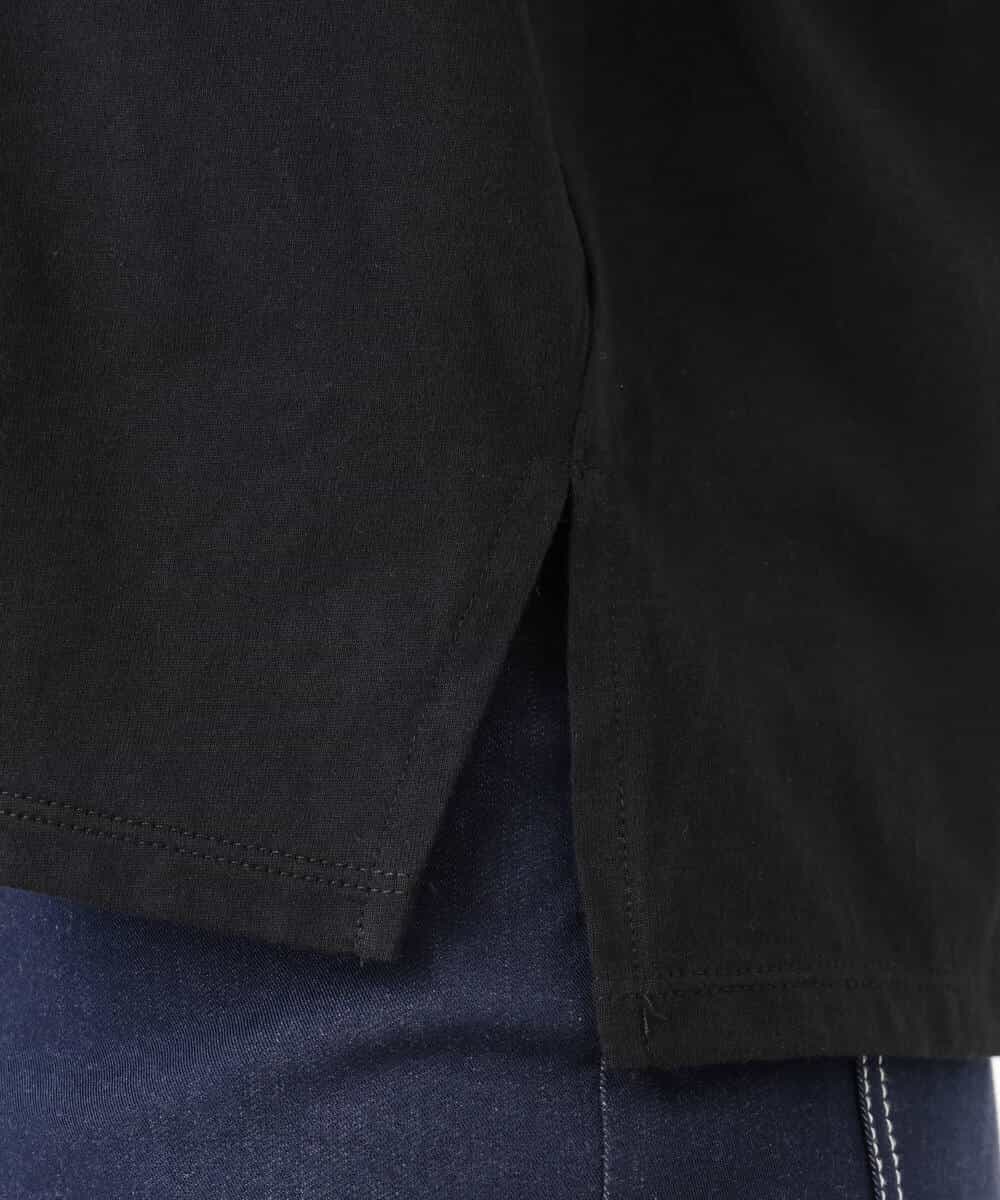 FKKJD31110 MK MICHEL KLEIN(MK ミッシェルクラン) [洗える]レース刺繍ロゴロンT ブラック