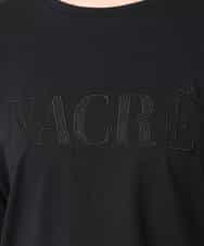 FKKJD31110 MK MICHEL KLEIN(MK ミッシェルクラン) [洗える]レース刺繍ロゴロンT ブラック