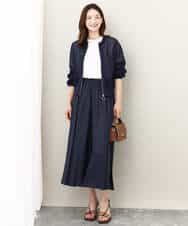 FKKJV20075 MK MICHEL KLEIN(MK ミッシェルクラン) フロッキープリントロゴTシャツ/洗える ダークグレー