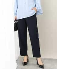 FKLAA34170 MK MICHEL KLEIN(MK ミッシェルクラン) ジャガードストレッチパンツ/洗える ネイビー