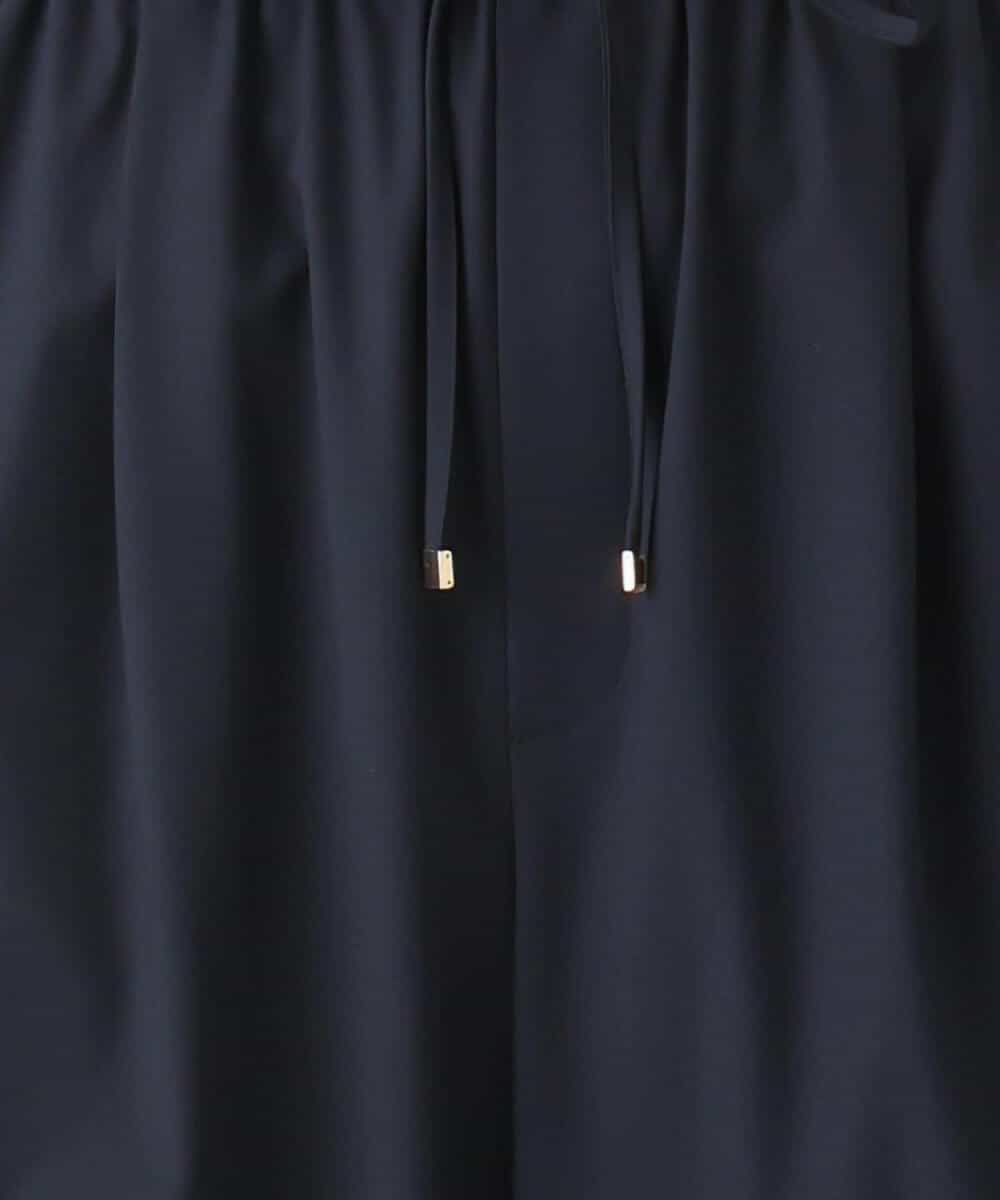 FKLAD34160 MK MICHEL KLEIN(MK ミッシェルクラン) ストレートワイドパンツ(ストライプ・無地)/洗える ダークグレー（ストライプ）