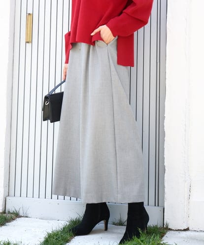 FKLAD51170 MK MICHEL KLEIN 千鳥柄ガウチョパンツ/洗える