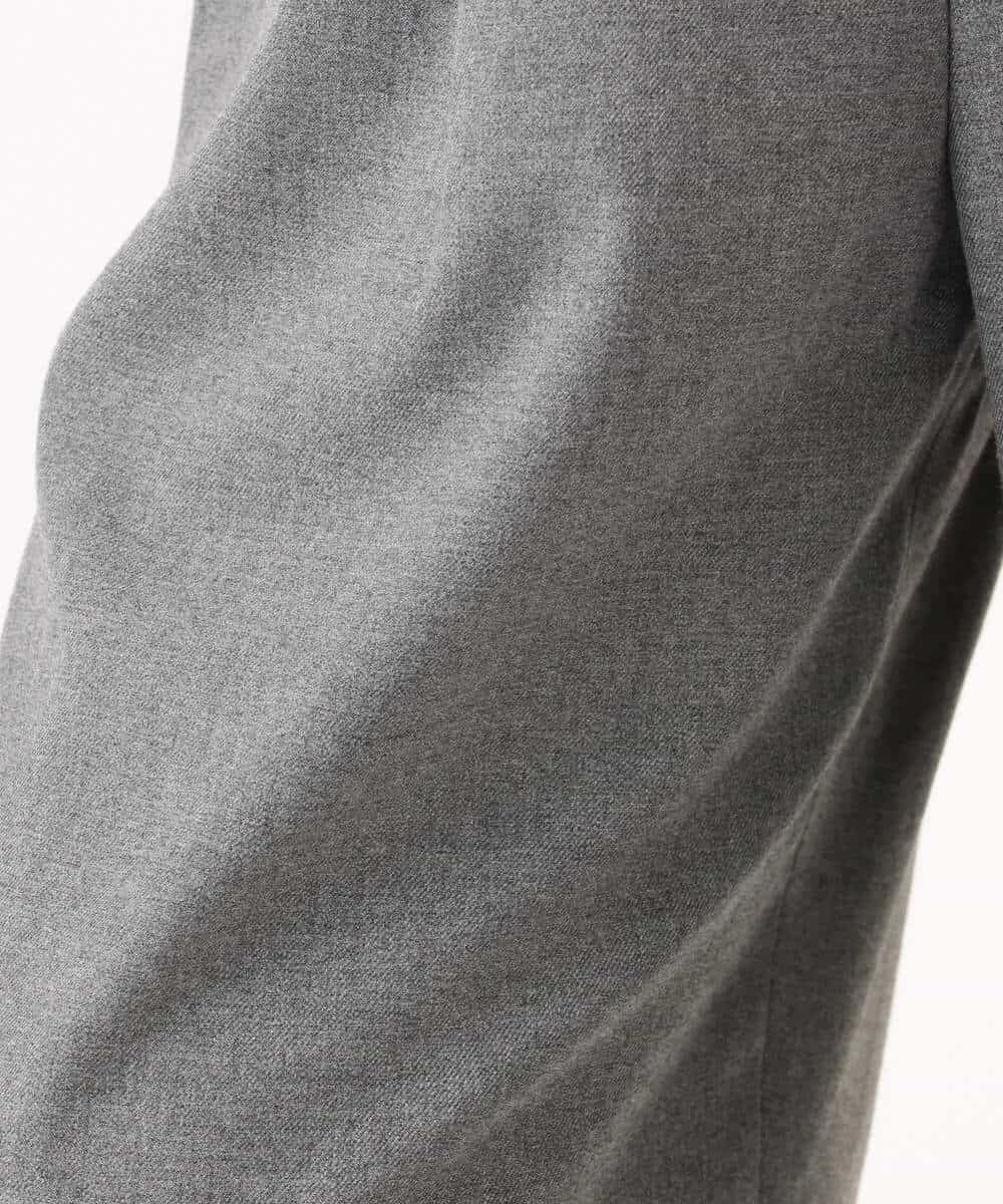 FKLAD62160 MK MICHEL KLEIN(MK ミッシェルクラン) 裏起毛ワイドストレートプルオンパンツ/洗える グレー