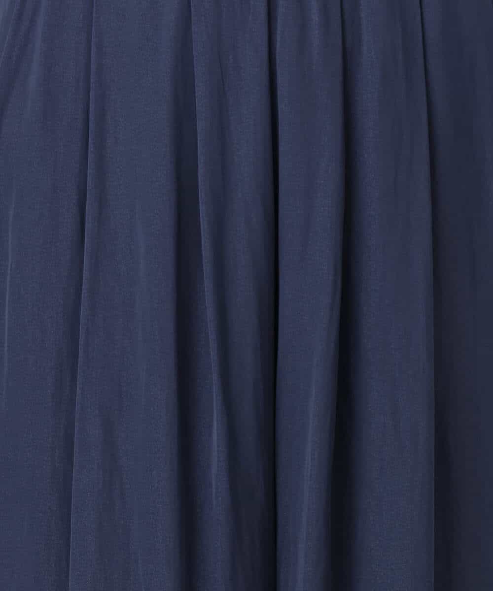 FKLAG52170 MK MICHEL KLEIN(MK ミッシェルクラン) [洗える]起毛サテンワイドパンツ マスタード