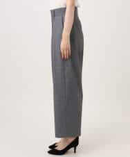 FKLAG53170 MK MICHEL KLEIN(MK ミッシェルクラン) [洗える]バレル風シルエット梳毛パンツ ダークグレー