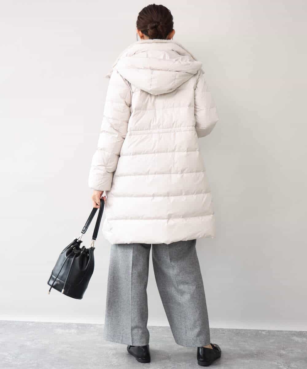 FKLAG64180 MK MICHEL KLEIN(MK ミッシェルクラン) [洗える]ツイードストレートワイドパンツ グレー
