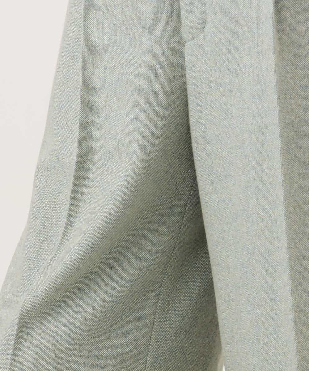 FKLAG64180 MK MICHEL KLEIN(MK ミッシェルクラン) [洗える]ツイードストレートワイドパンツ グレー