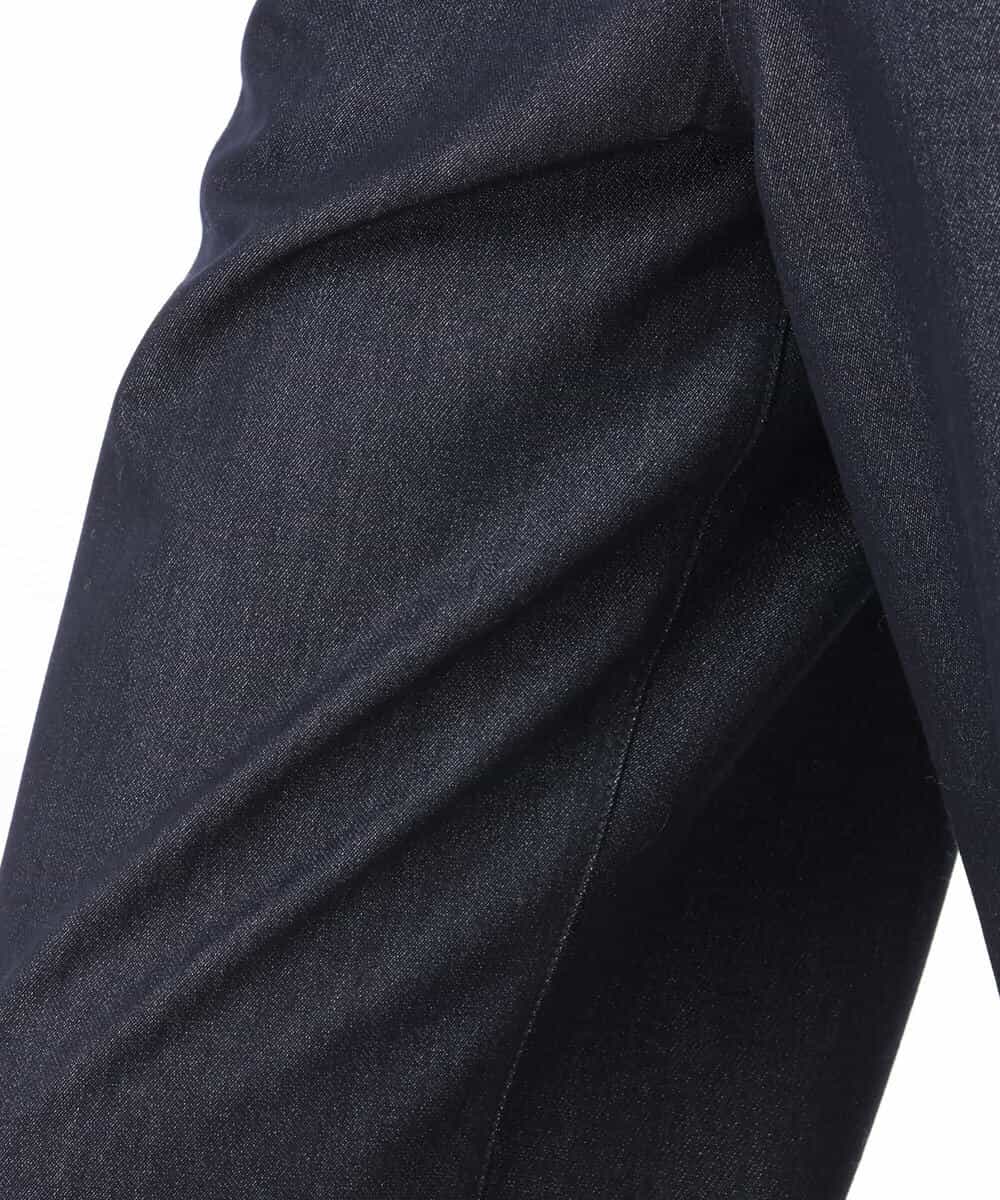 FKLAH52180 MK MICHEL KLEIN(MK ミッシェルクラン) [裏起毛/洗える]デニムライクワイドパンツ ネイビー