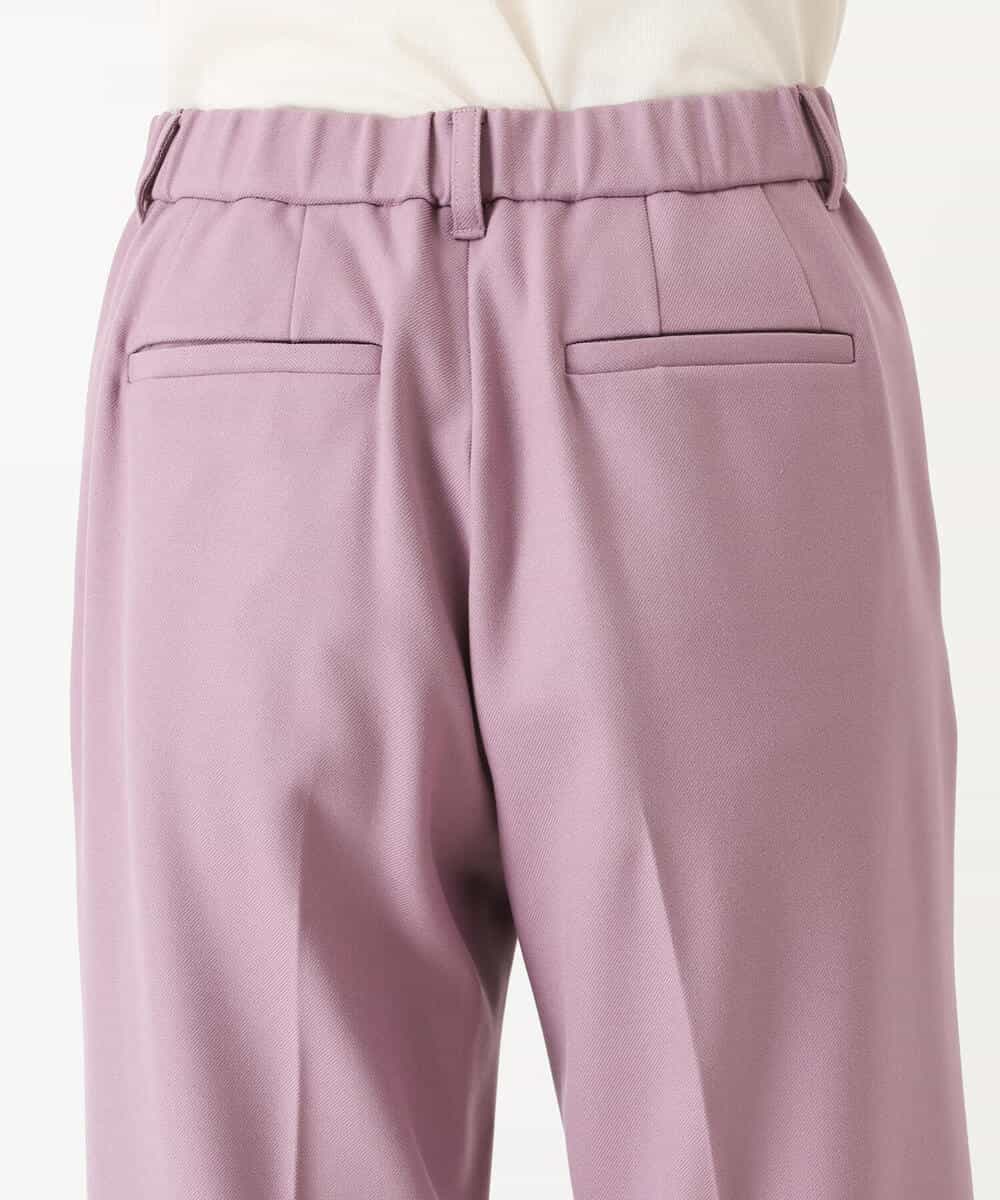 FKLAS40150 MK MICHEL KLEIN(MK ミッシェルクラン) 裏起毛フレアーシルエットパンツ/洗える ラベンダーピンク
