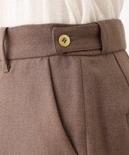FKLAV46160 MK MICHEL KLEIN(MK ミッシェルクラン) パウダーツイルストレッチワイドパンツ/洗える モカ