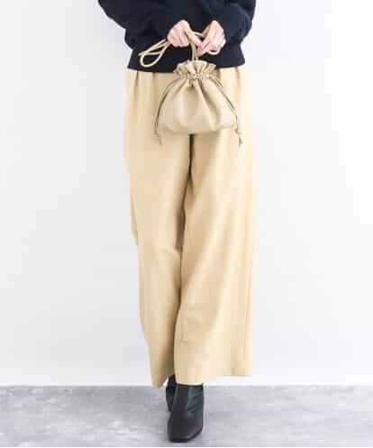 FKLDD60160 MK MICHEL KLEIN カラーツイードワイドパンツ/洗える