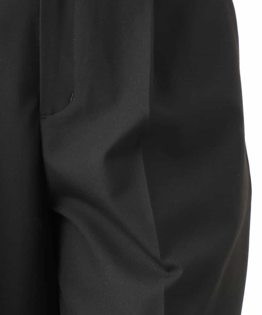 FKLDG70170 MK MICHEL KLEIN(MK ミッシェルクラン) [裏起毛/洗える]クロップド丈ワイドパンツ ダークグレー