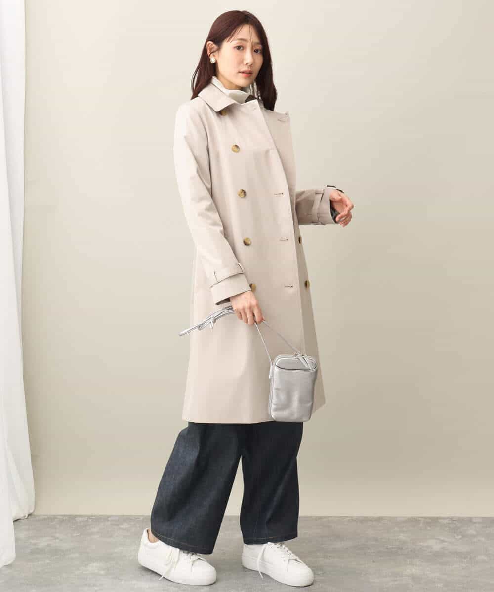 FKLFA01160 MK MICHEL KLEIN(MK ミッシェルクラン) デニムライクバレルパンツ ネイビー