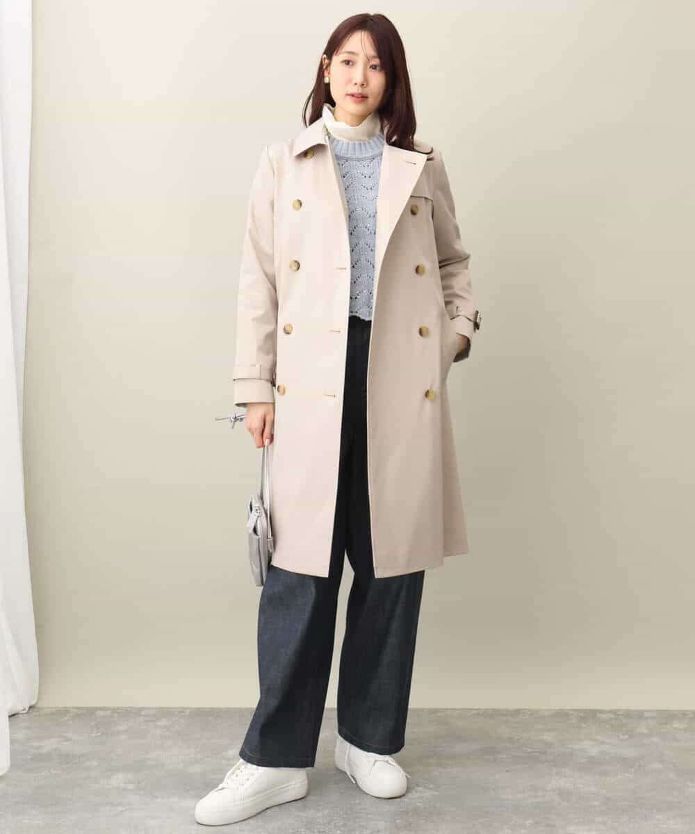 FKLFA01160 MK MICHEL KLEIN(MK ミッシェルクラン) デニムライクバレルパンツ ネイビー