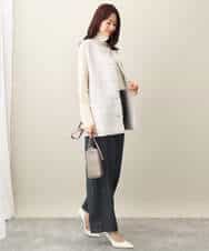 FKLFA01160 MK MICHEL KLEIN(MK ミッシェルクラン) デニムライクバレルパンツ ネイビー