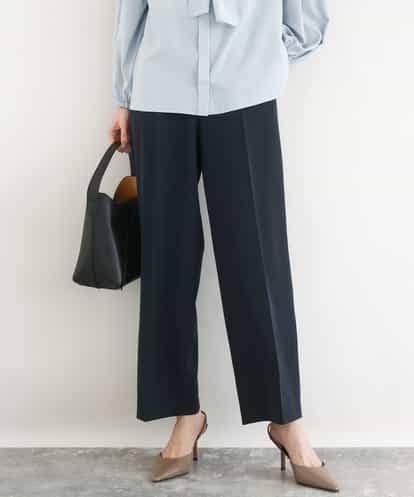 FKLFD10160 MK MICHEL KLEIN ダブルクロス セミワイドパンツ/セットアップ対応/洗える