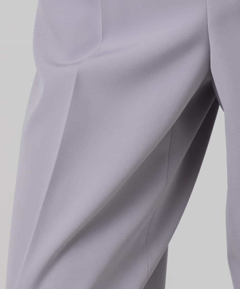 FKLFD10160 MK MICHEL KLEIN(MK ミッシェルクラン) ダブルクロス セミワイドパンツ/セットアップ対応/洗える ネイビー