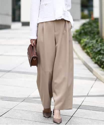 FKLFD10170 MK MICHEL KLEIN バレルシルエットパンツ/洗える