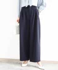 FKLFD10170 MK MICHEL KLEIN(MK ミッシェルクラン) バレルシルエットパンツ/洗える ベージュ