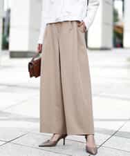 FKLFD10170 MK MICHEL KLEIN(MK ミッシェルクラン) バレルシルエットパンツ/洗える ベージュ