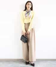 FKLFD10170 MK MICHEL KLEIN(MK ミッシェルクラン) バレルシルエットパンツ/洗える ベージュ