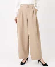 FKLFD10170 MK MICHEL KLEIN(MK ミッシェルクラン) バレルシルエットパンツ/洗える ベージュ