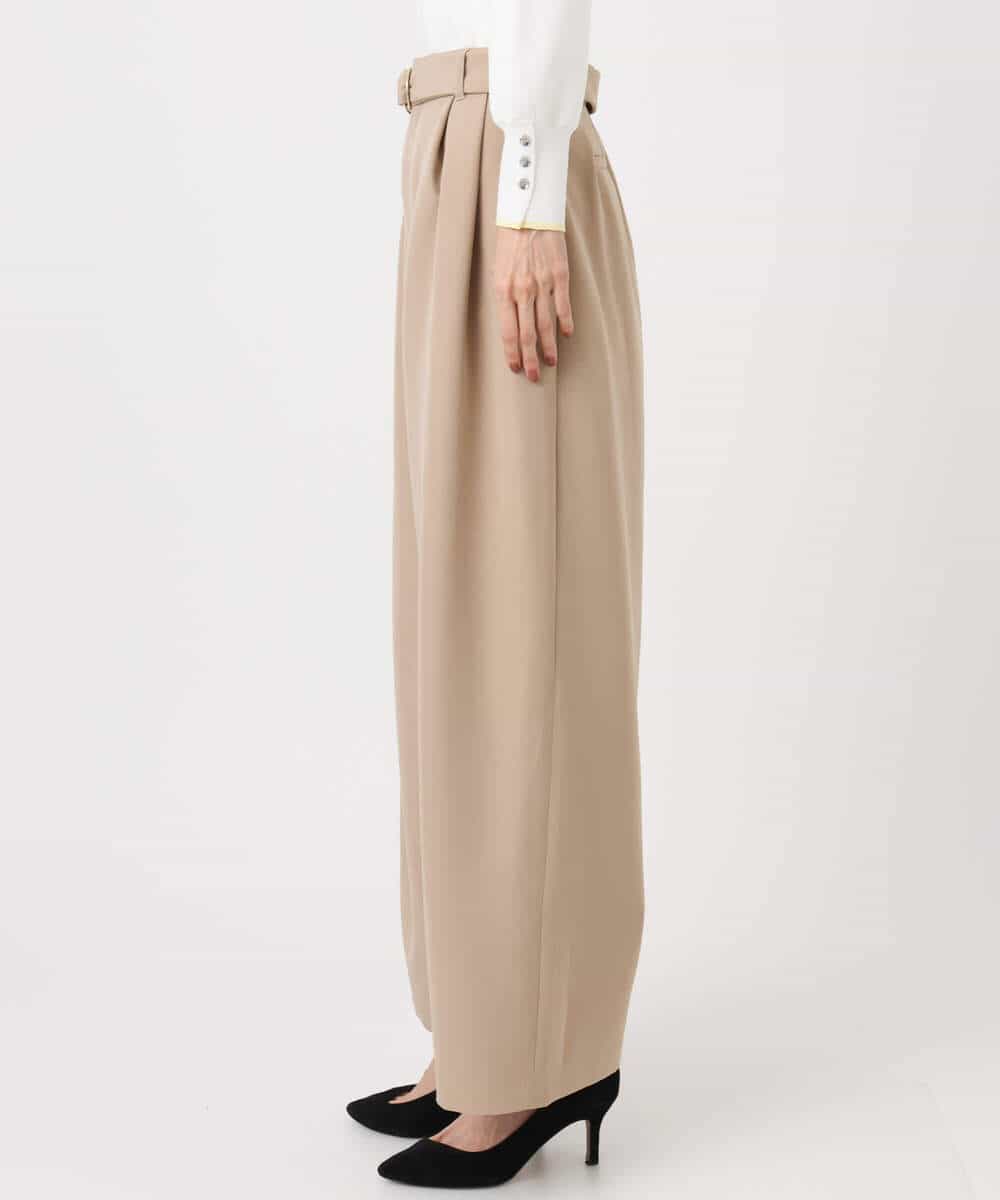 FKLFD10170 MK MICHEL KLEIN(MK ミッシェルクラン) バレルシルエットパンツ/洗える ベージュ