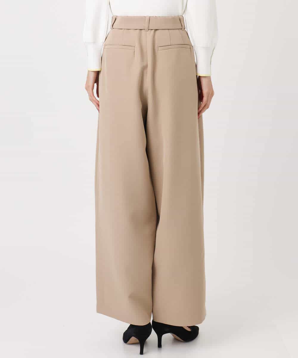 FKLFD10170 MK MICHEL KLEIN(MK ミッシェルクラン) バレルシルエットパンツ/洗える ベージュ