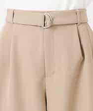 FKLFD10170 MK MICHEL KLEIN(MK ミッシェルクラン) バレルシルエットパンツ/洗える ベージュ