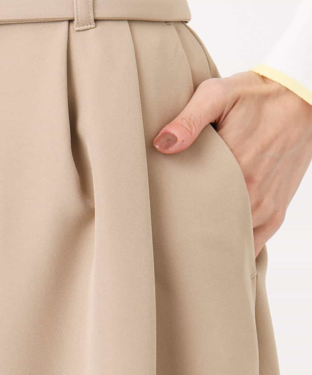 FKLFD10170 MK MICHEL KLEIN(MK ミッシェルクラン) バレルシルエットパンツ/洗える ベージュ