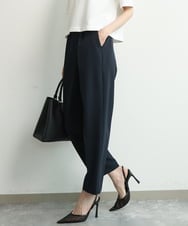 FKLFD11150 MK MICHEL KLEIN(MK ミッシェルクラン) [防シワ/ストレッチ/洗える]セットアップ対応/ダブルクロス テーパードパンツ ネイビー