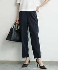 FKLFD11150 MK MICHEL KLEIN(MK ミッシェルクラン) [防シワ/ストレッチ/洗える]セットアップ対応/ダブルクロス テーパードパンツ グレージュ