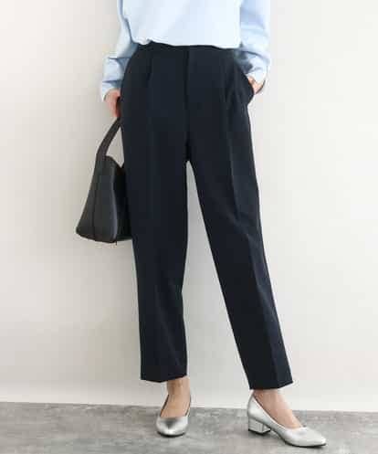 FKLFD11150 MK MICHEL KLEIN ダブルクロス テーパードパンツ/セットアップ対応/防シワ/ストレッチ/洗える