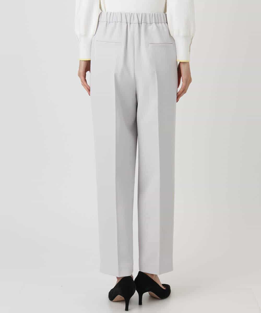 FKLFD11150 MK MICHEL KLEIN(MK ミッシェルクラン) ダブルクロス テーパードパンツ/セットアップ対応/防シワ/ストレッチ/洗える グレージュ